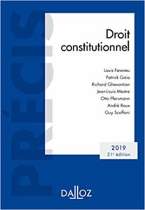 Droit constitutionnel (Louis Favoreu, Patrick Gaïa, Richard Ghevontian)