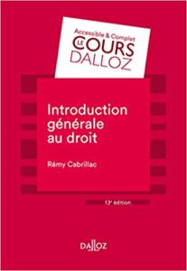 Introduction générale au droit (Rémy Cabrillac)