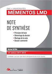 La note de synthèse (Michel Deyra)