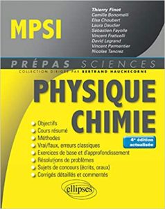 Physique-Chimie MPSI (Thierry Finot, Camille Bonomelli, Elsa Choubert, Laura Daudier)