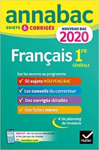 Annales Annabac 2019 Français 1re L ES S sujets et corrigés du bac Sylvie Dauvin Jacques Dauvin