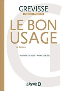 Le Bon usage André Goosse Maurice Grevisse