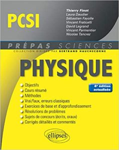 Physique PCSI Finot Thierry Daudier Laura Fayolle Sébastien Fraticelli Vincent