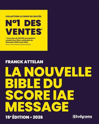 Score Message Score IAE-Message : 6 livres pour réussir le test