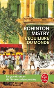 Couverture du livre L'Équilibre du monde de Rohinton Mistry